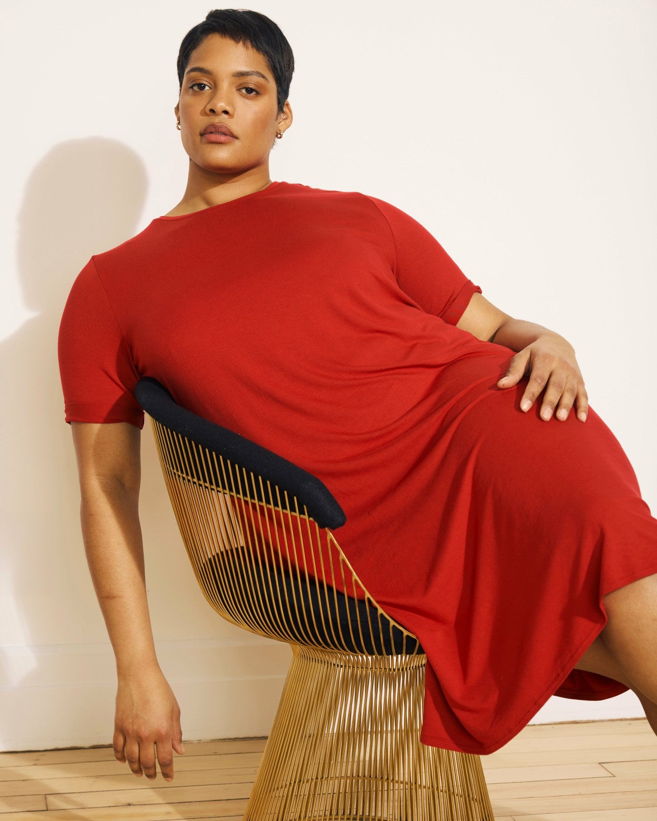 Universal Standard Lily Liquid Jersey Dress - New York Red