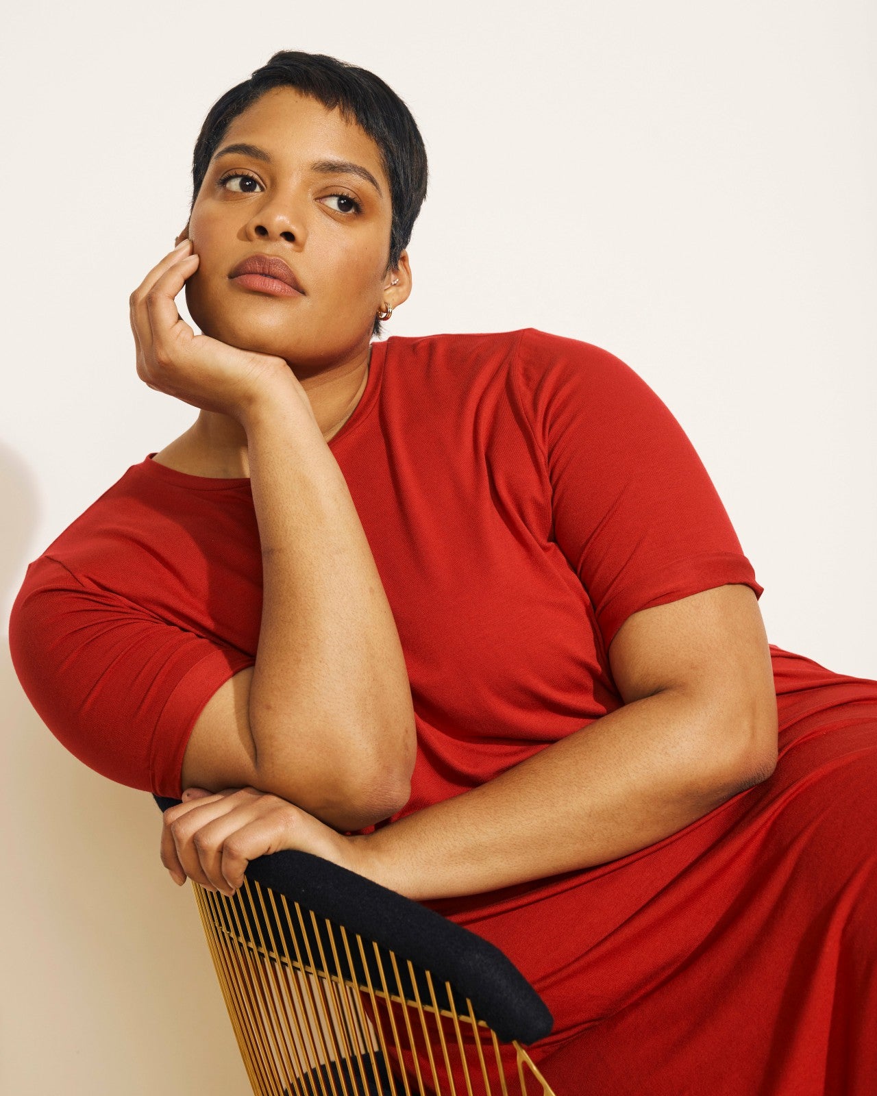 Universal Standard Lily Liquid Jersey Dress - New York Red