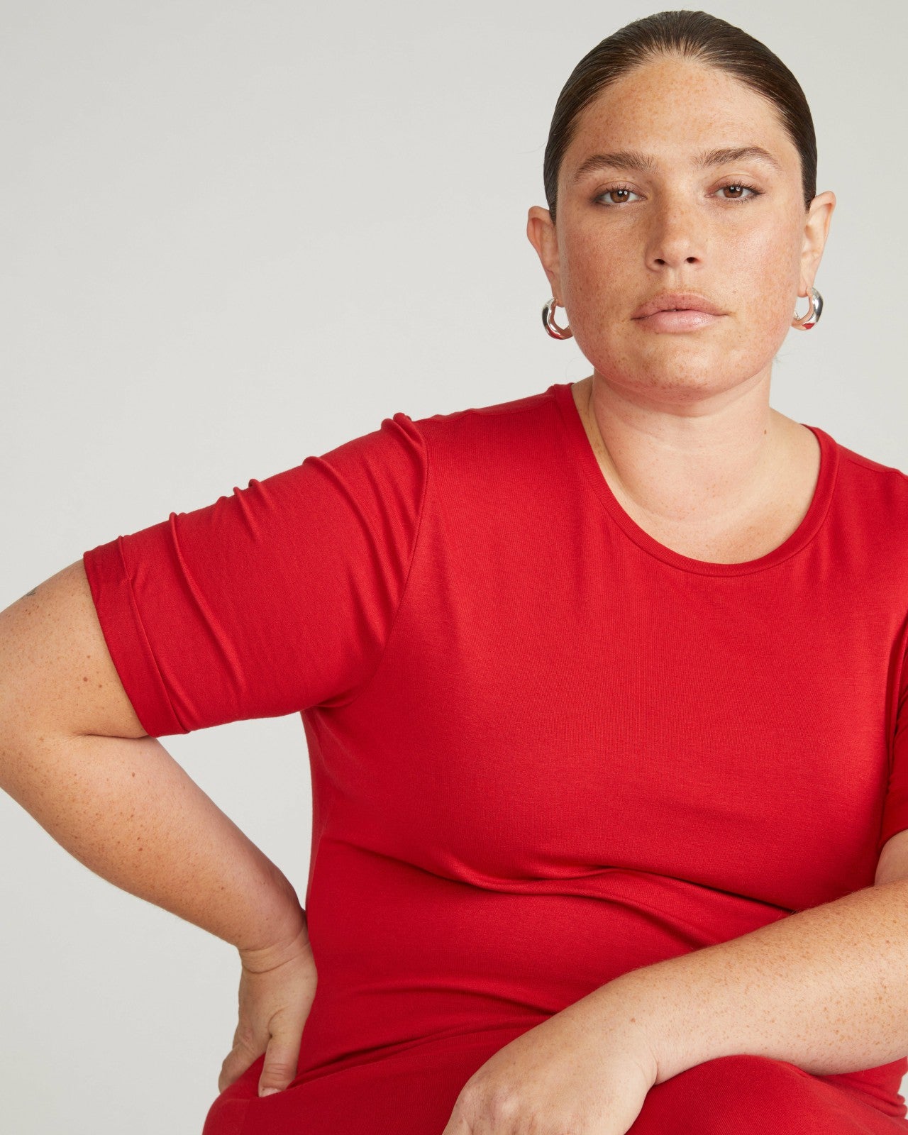 Universal Standard Lily Liquid Jersey Dress - New York Red