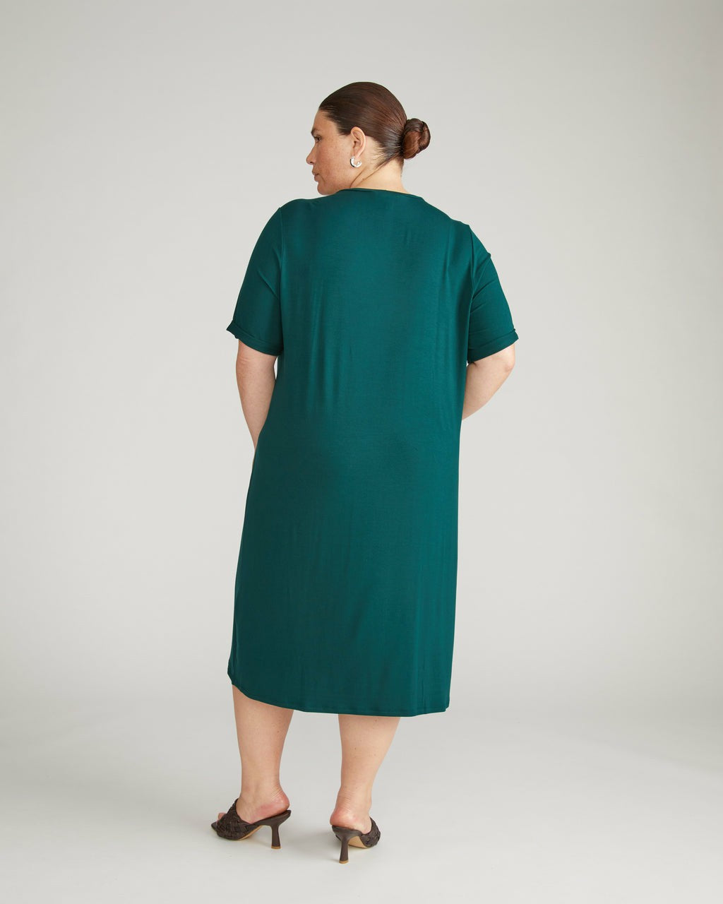 Universal Standard Lily Liquid Jersey Dress - Forest Green