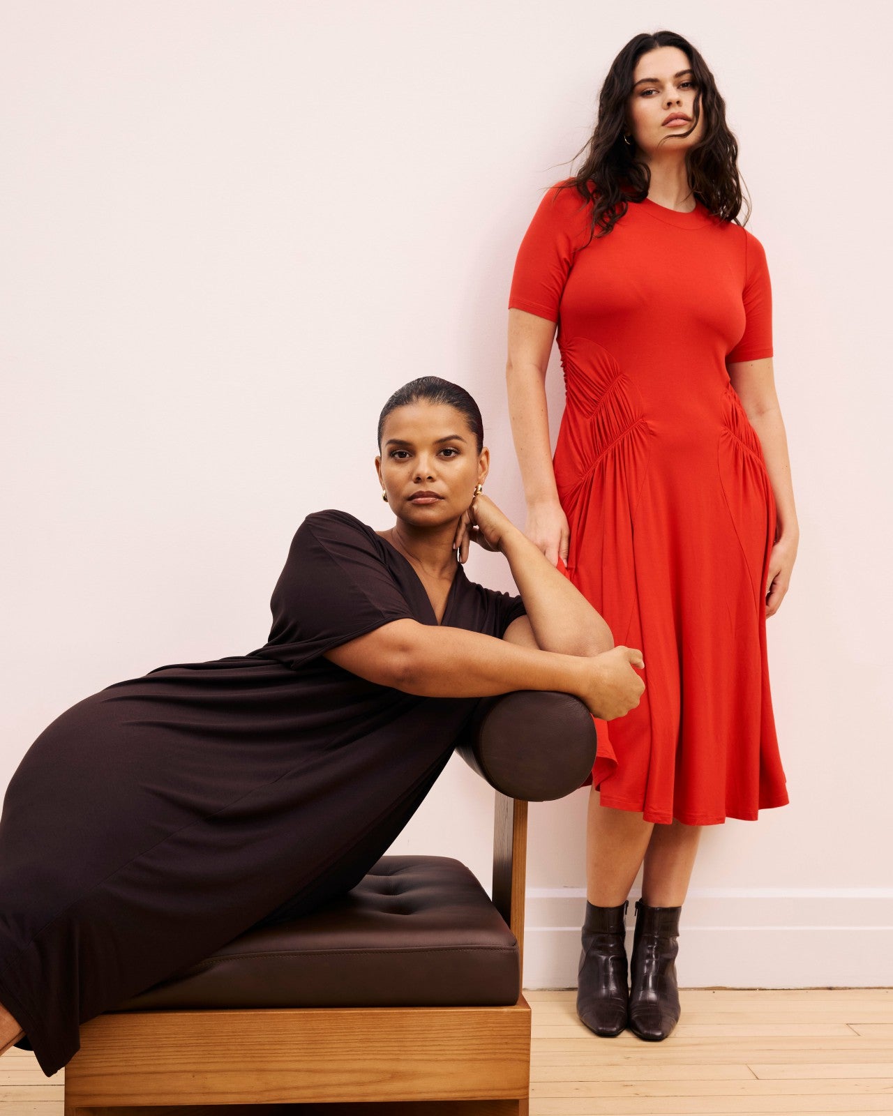 Universal Standard Devi Liquid Jersey Dress - Lipstick