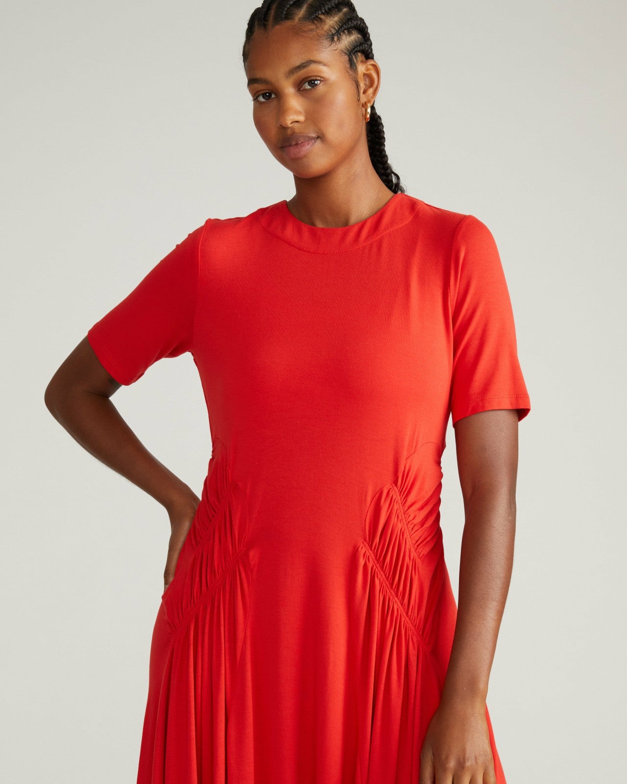 Universal Standard Devi Liquid Jersey Dress - Lipstick