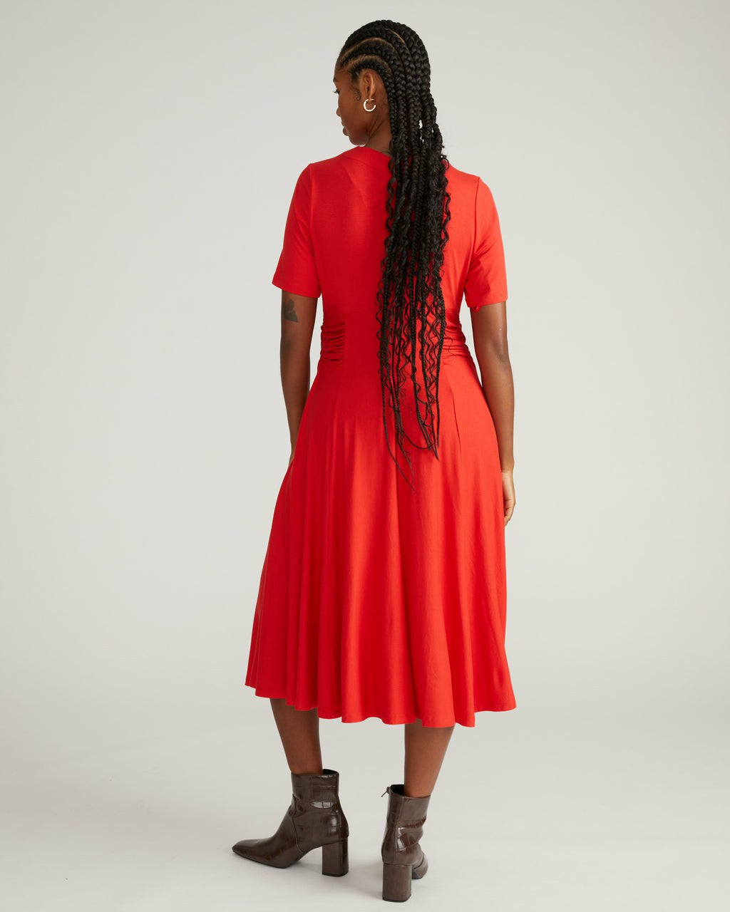 Universal Standard Devi Liquid Jersey Dress - Lipstick