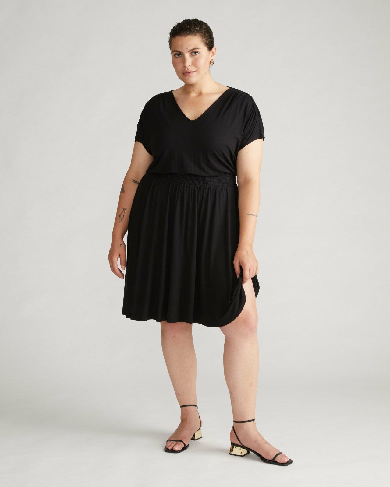 Universal Standard Minetta Liquid Jersey Dress - Black