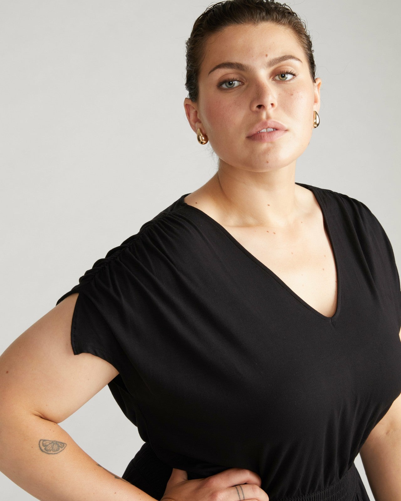 Universal Standard Minetta Liquid Jersey Dress - Black
