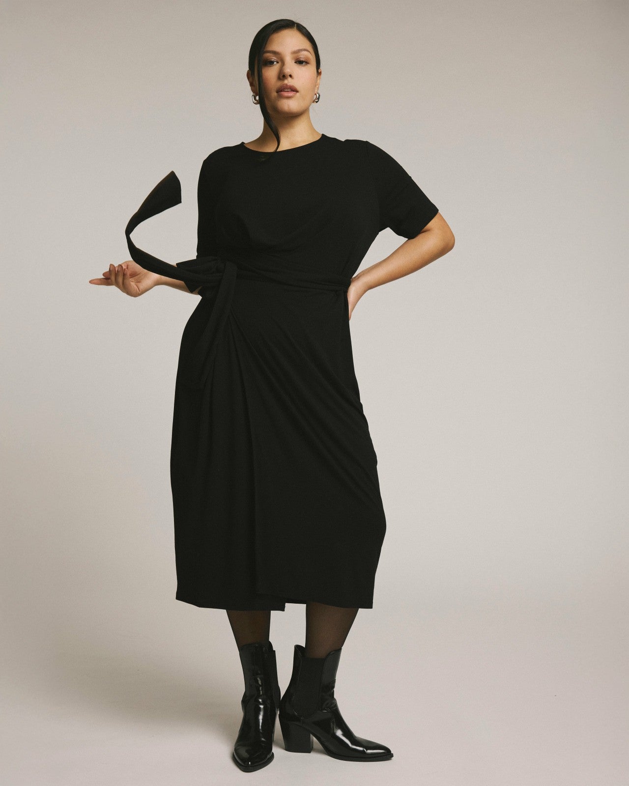 Universal Standard Delilah Liquid Jersey Dress - Black