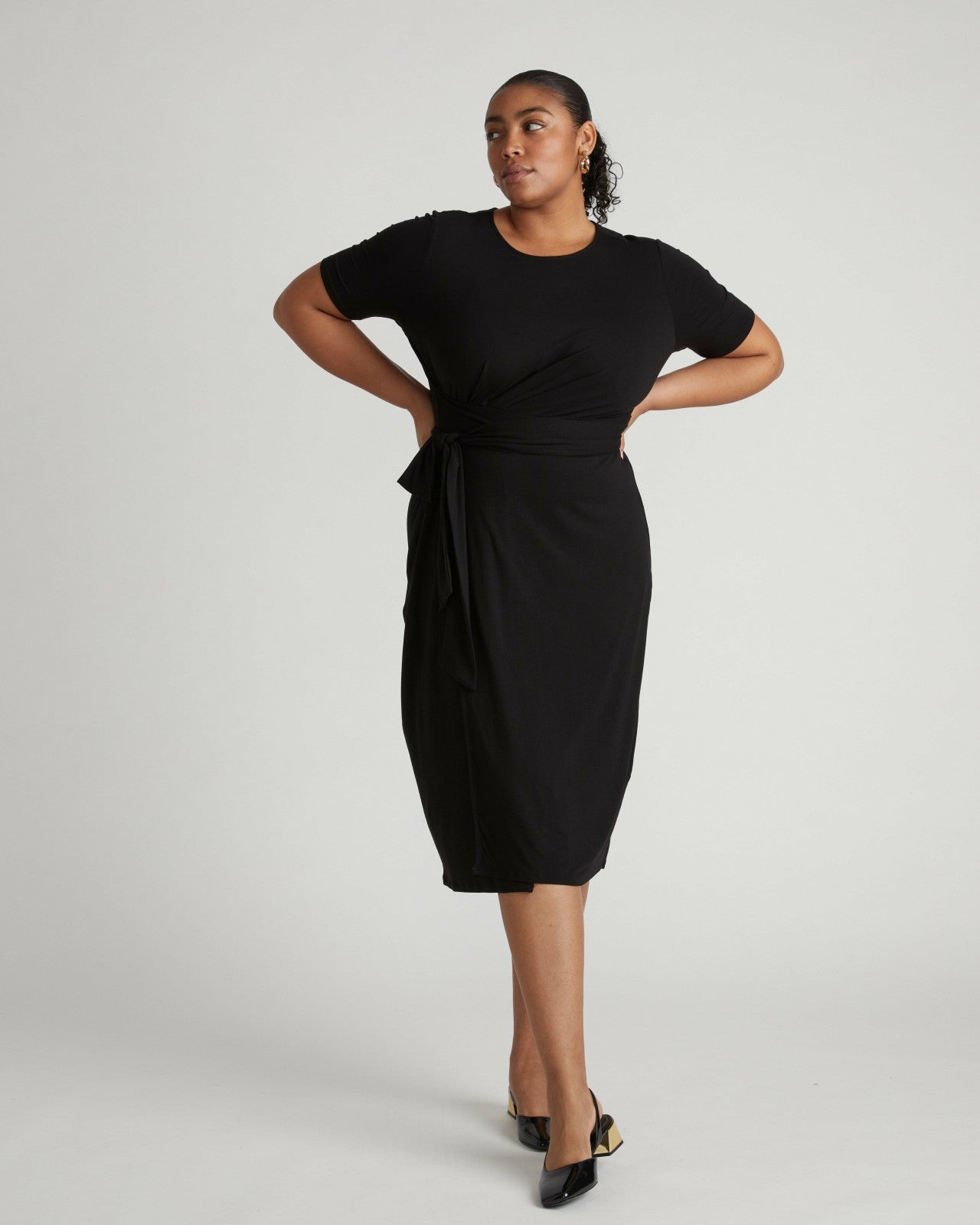 Universal Standard Delilah Liquid Jersey Dress - Black