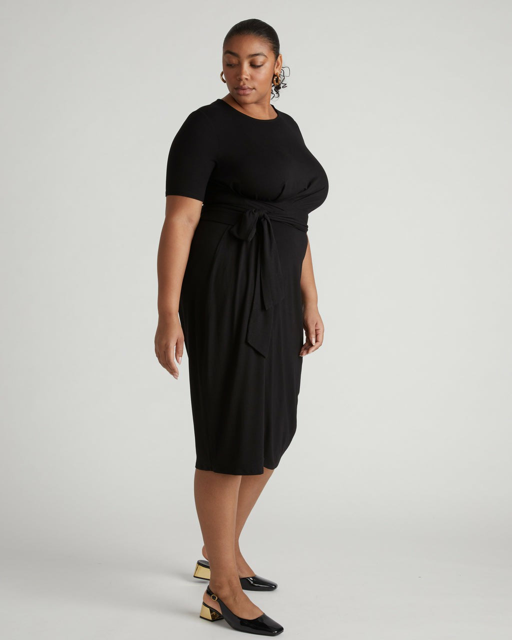 Universal Standard Delilah Liquid Jersey Dress - Black