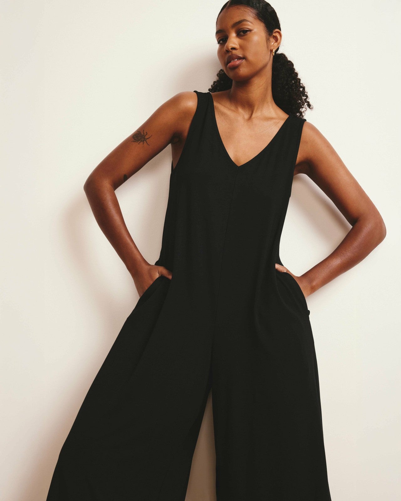 Universal Standard Sunny Divine Jersey Jumpsuit - Black