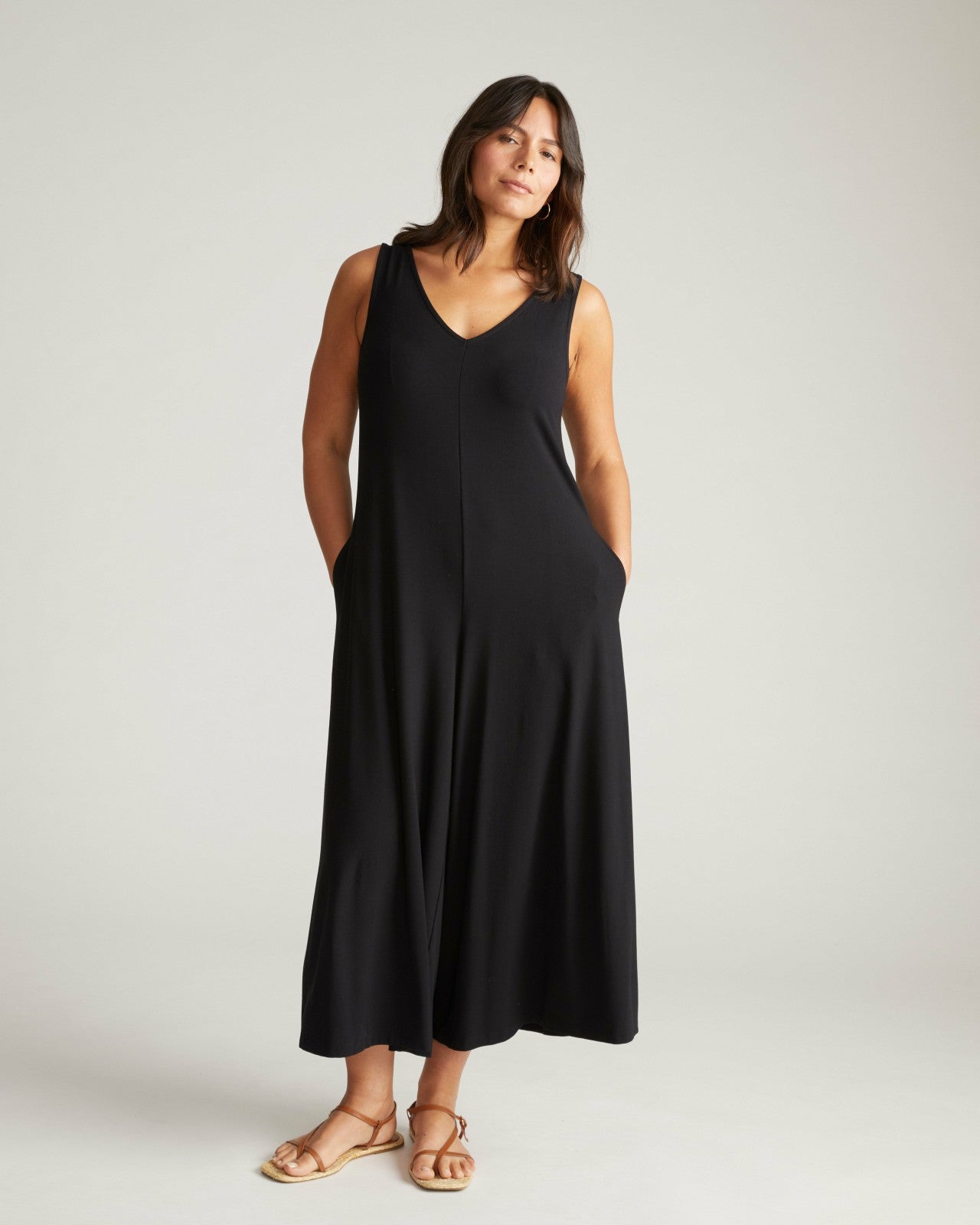 Universal Standard Sunny Divine Jersey Jumpsuit - Black