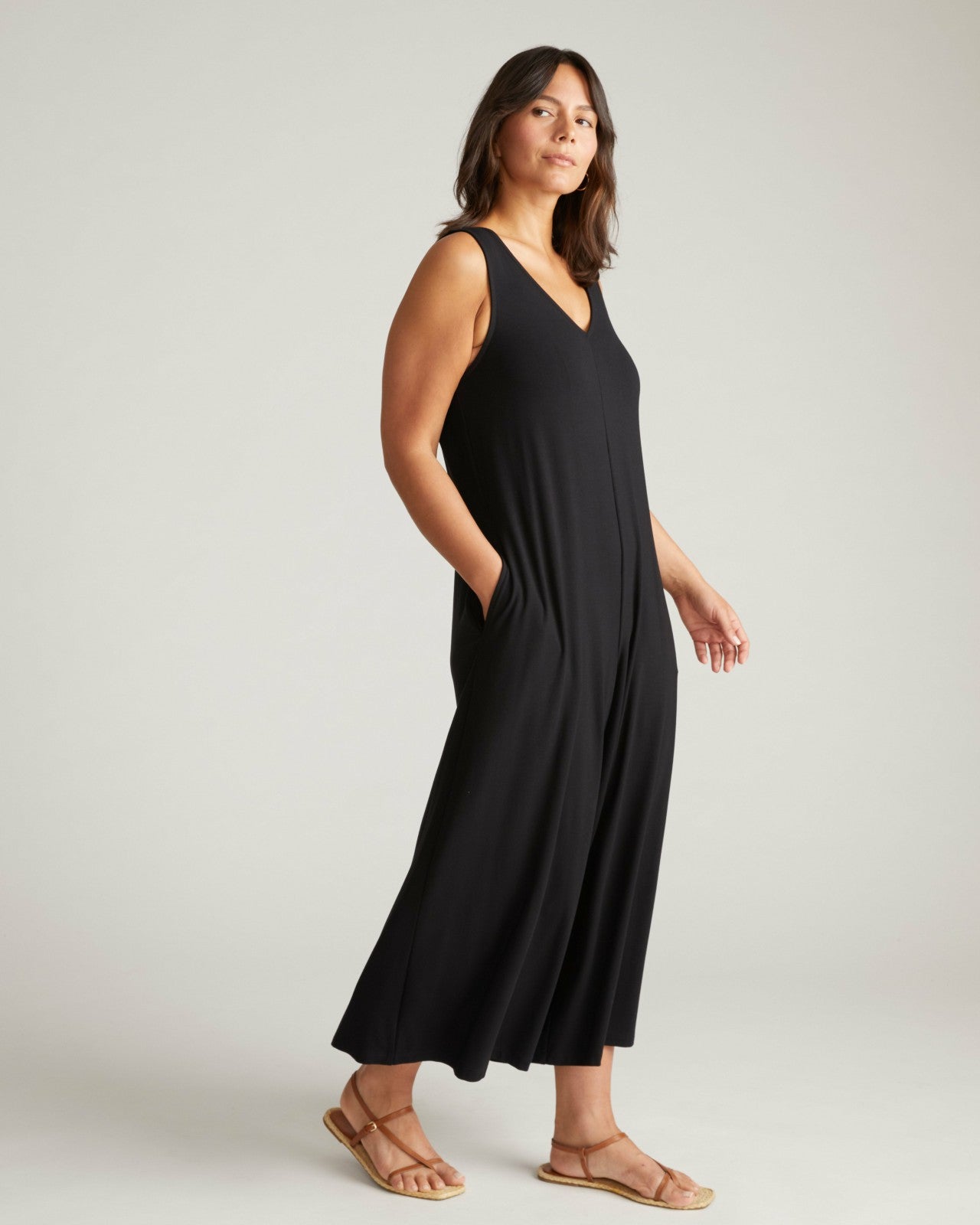 Universal Standard Sunny Divine Jersey Jumpsuit - Black