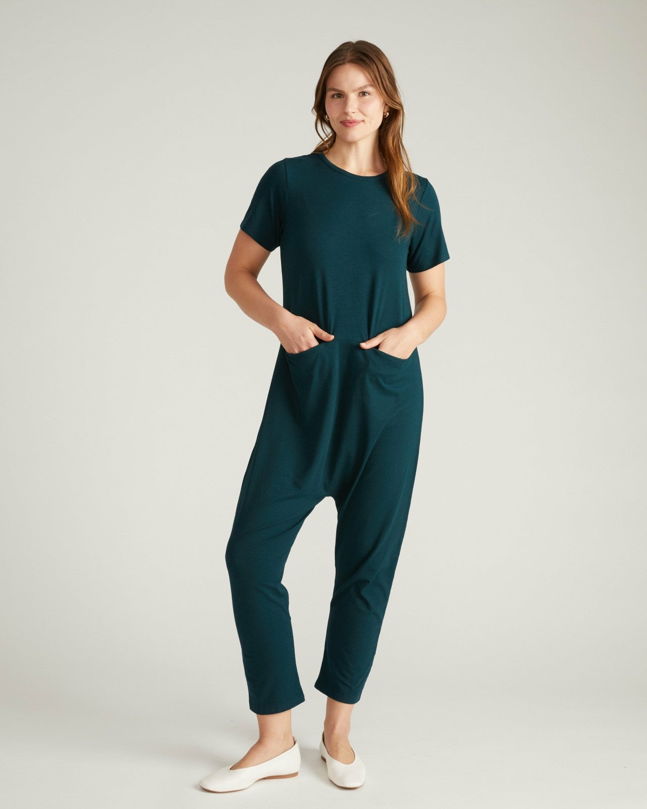 Universal Standard Ilona Lounge Jumpsuit - Deep Sea