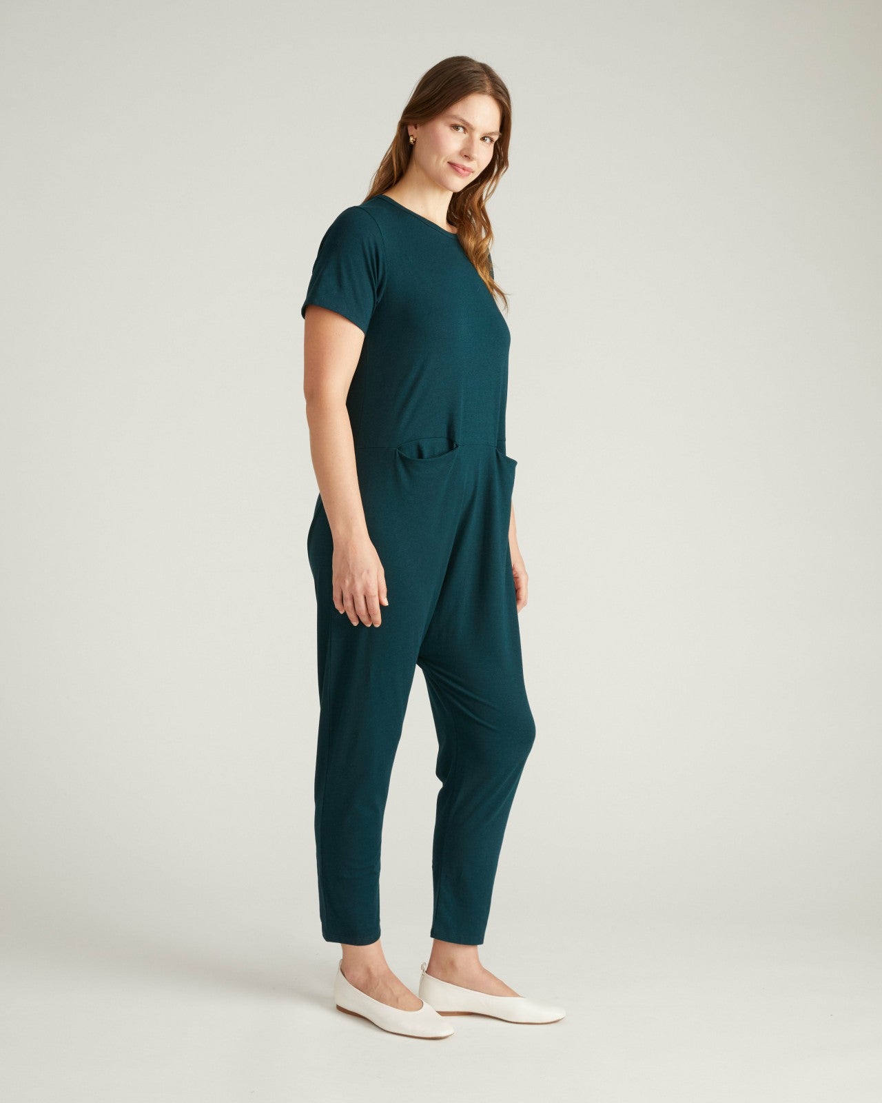Universal Standard Ilona Lounge Jumpsuit - Deep Sea