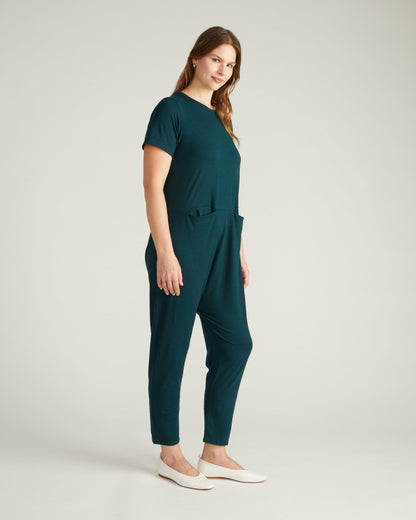 Universal Standard Ilona Lounge Jumpsuit - Deep Sea