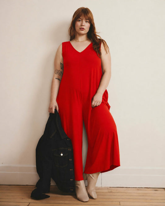 Universal Standard Sunny Divine Jersey Jumpsuit - Shoreline Sunset