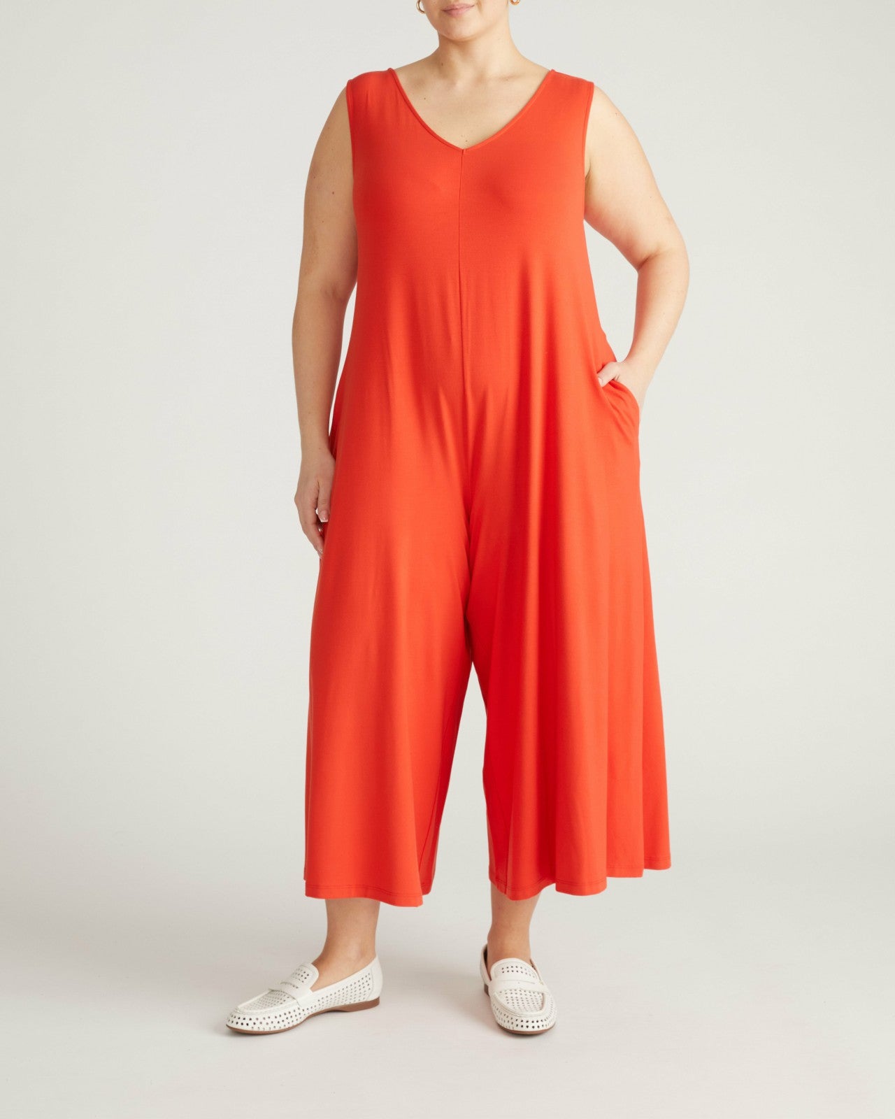 Universal Standard Sunny Divine Jersey Jumpsuit - Shoreline Sunset