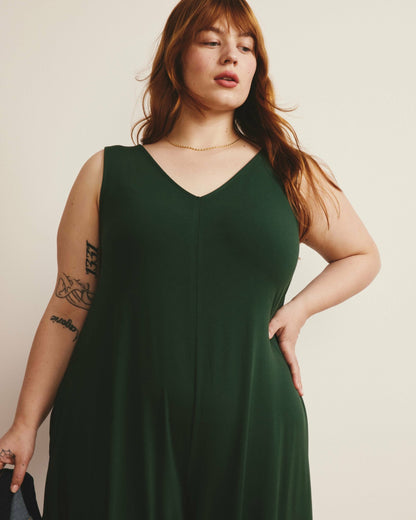 Universal Standard Sunny Divine Jersey Jumpsuit - Conifer