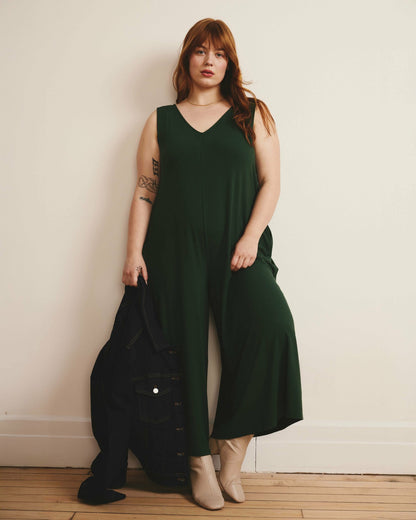 Universal Standard Sunny Divine Jersey Jumpsuit - Conifer