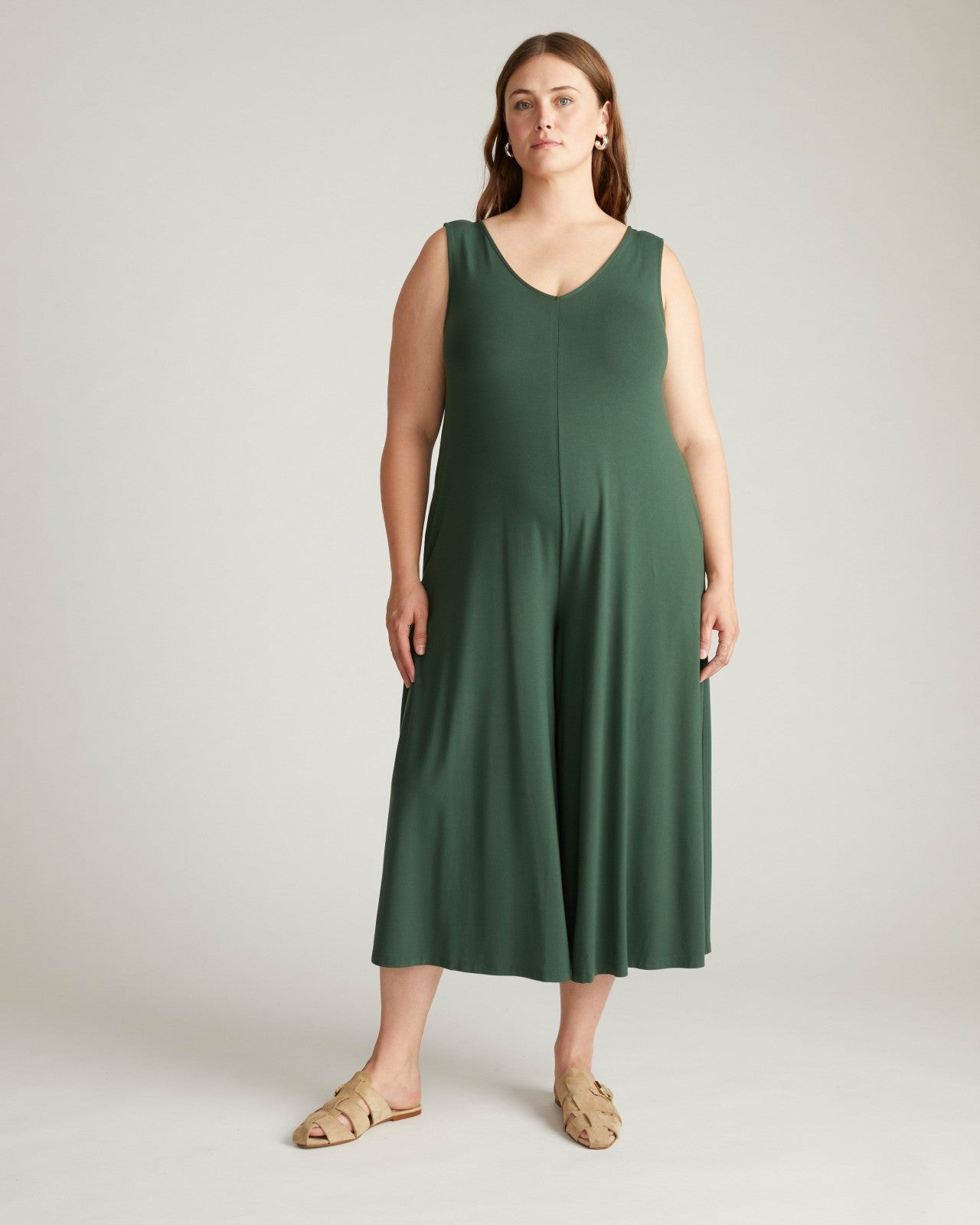 Universal Standard Sunny Divine Jersey Jumpsuit - Conifer