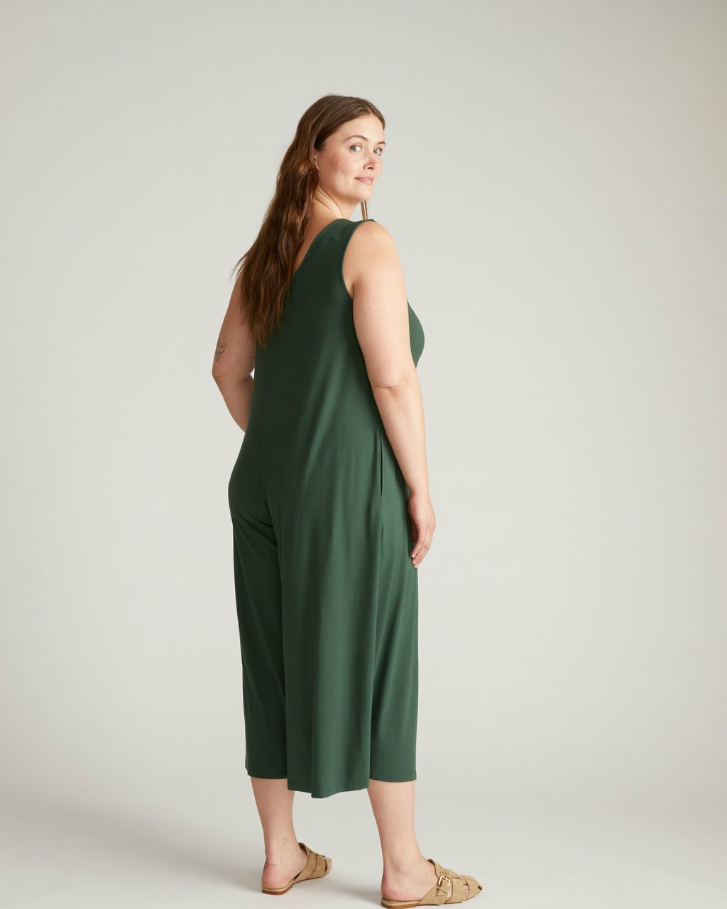 Universal Standard Sunny Divine Jersey Jumpsuit - Conifer