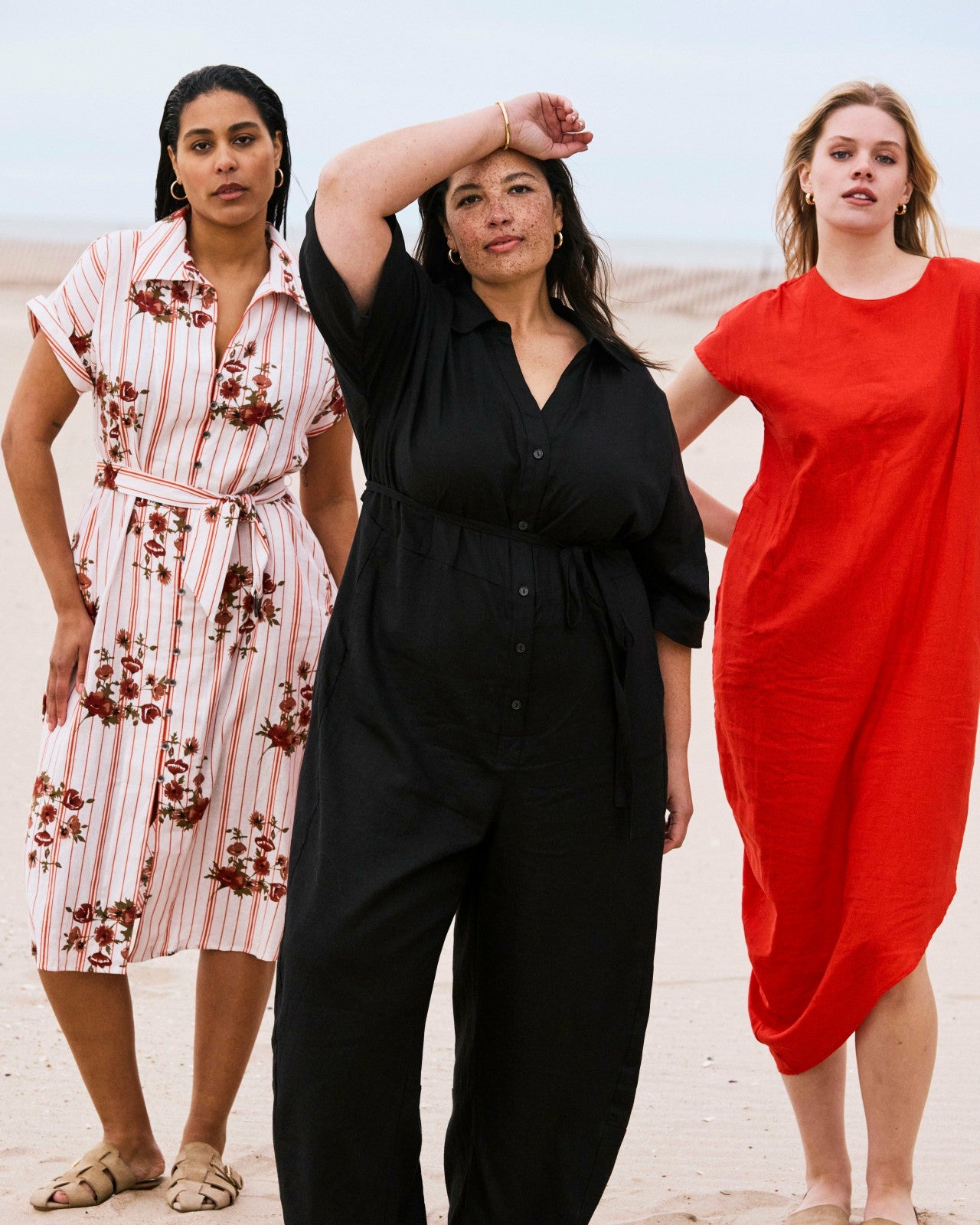 Universal Standard Maggie Barrel Leg Linen Blend Jumpsuit - Black