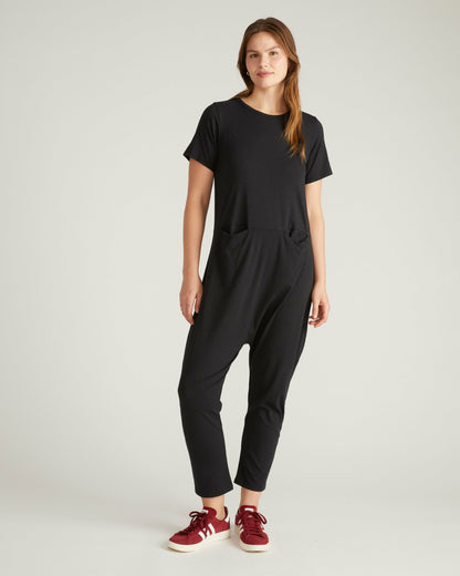 Universal Standard Ilona Lounge Jumpsuit - Black