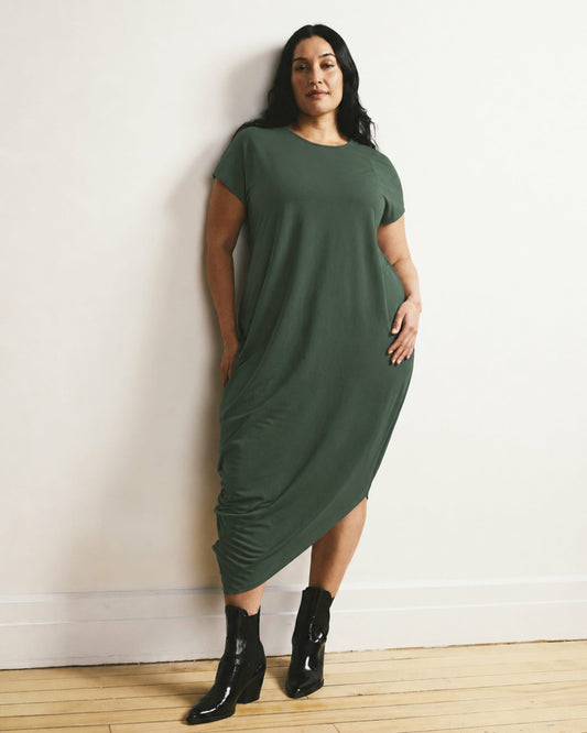 Universal Standard Iconic Geneva Dress - Forest Green