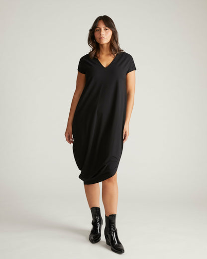 Universal Standard Iconic Geneva V-Neck Dress - Black