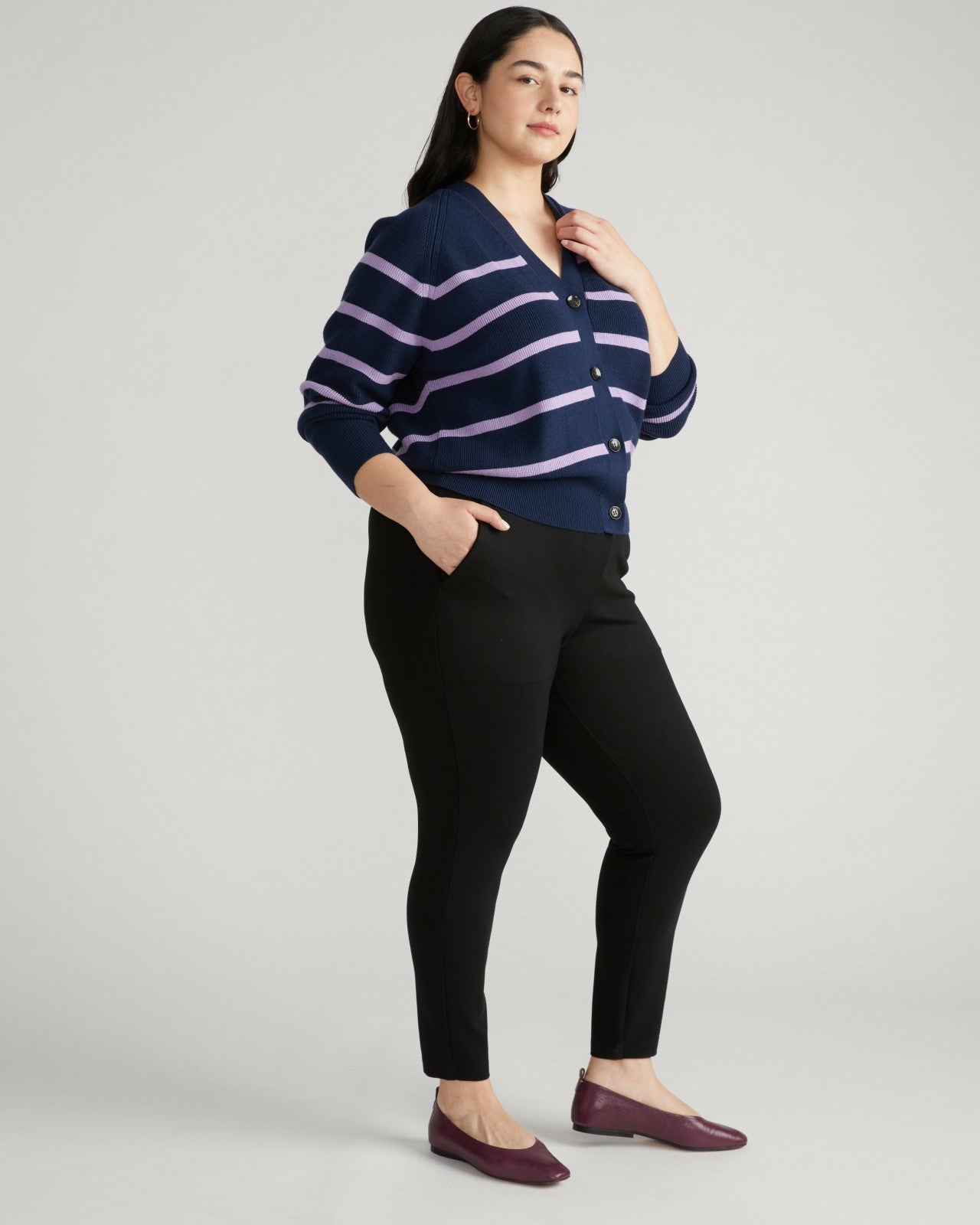 Universal Standard Minimalist Moro Pocket Signature Ponte Pants - Black