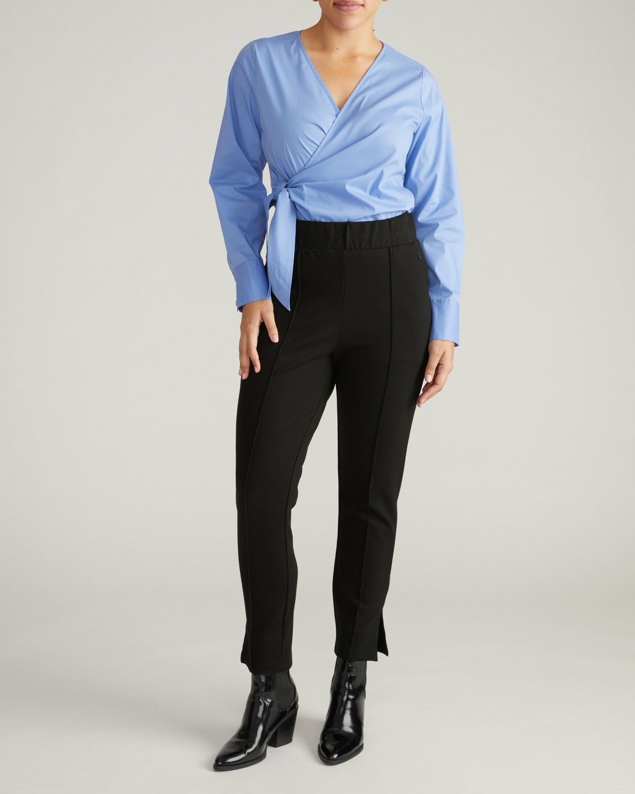 Universal Standard Skinny Pintuck Ponte Pants 28 Inch - Black