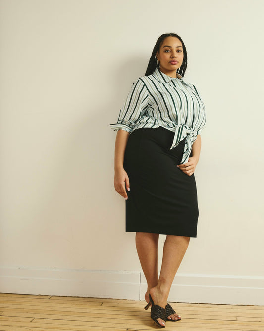 Universal Standard Danube Jersey Skirt - Black