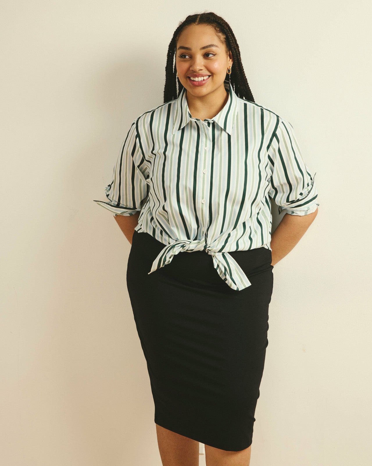Universal Standard Danube Jersey Skirt - Black