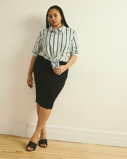 Universal Standard Danube Jersey Skirt - Black