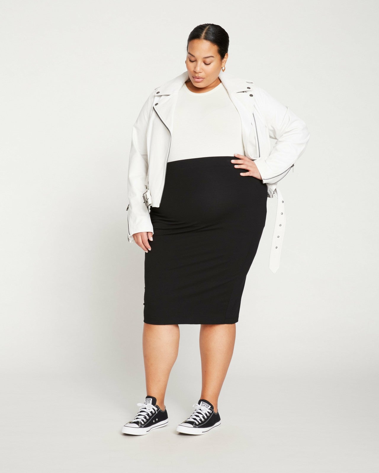 Universal Standard Danube Jersey Skirt - Black