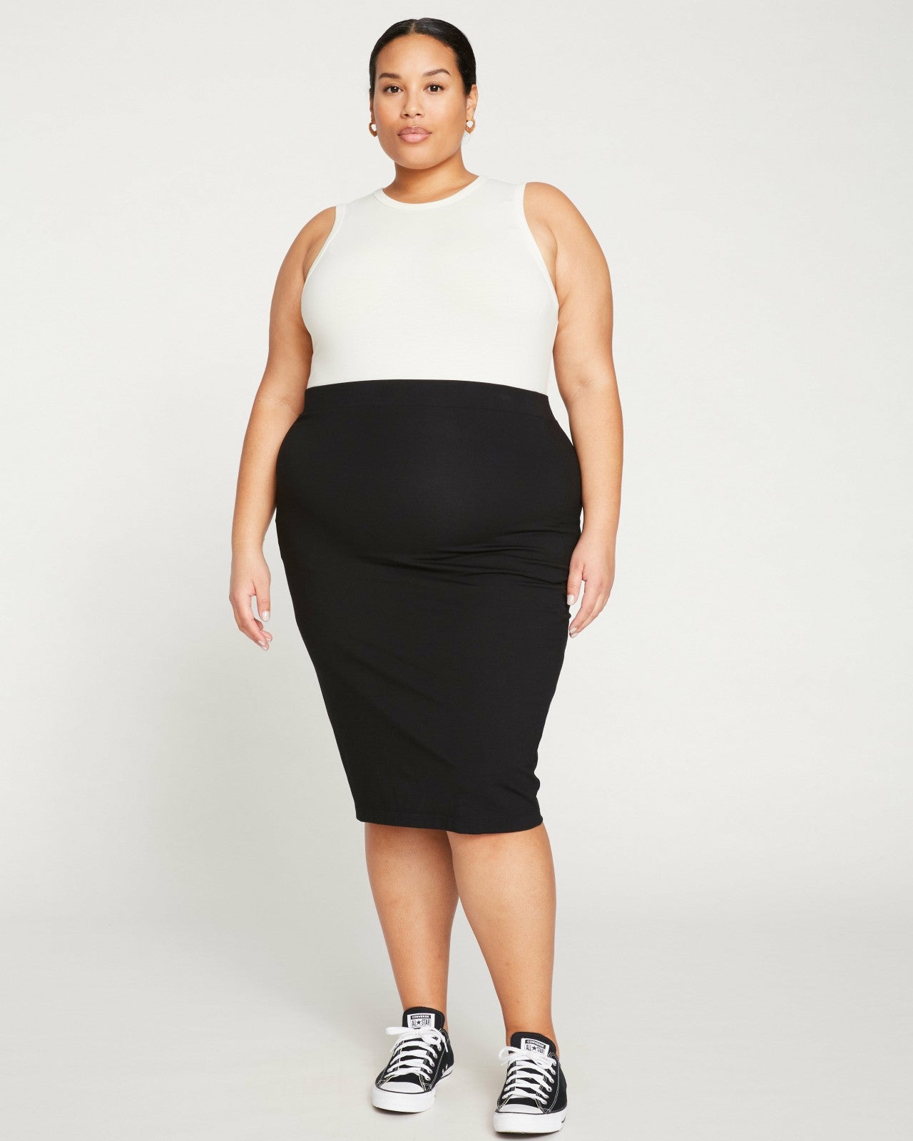 Universal Standard Danube Jersey Skirt - Black