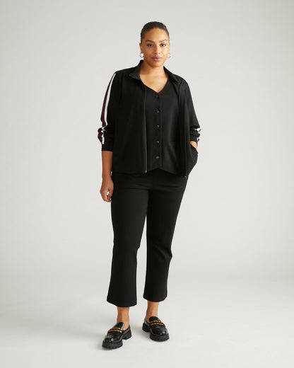 Universal Standard Amaya Ponte Kick Flare Pants - Black