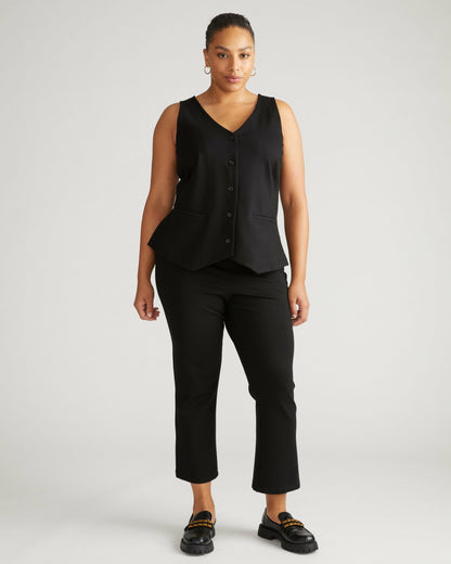 Universal Standard Amaya Ponte Kick Flare Pants - Black