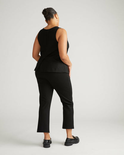 Universal Standard Amaya Ponte Kick Flare Pants - Black