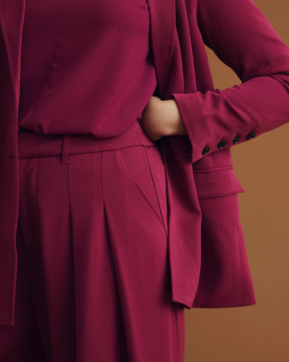 Universal Standard All Day Palais Wide Leg Pants - Goji Berry