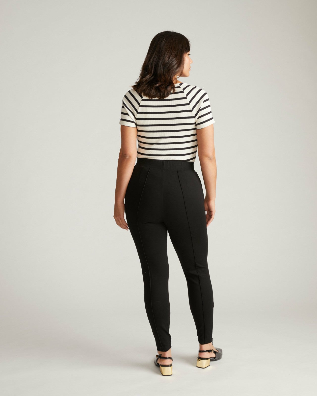 Universal Standard Moro Pintuck Pocket Ponte Pants - Black