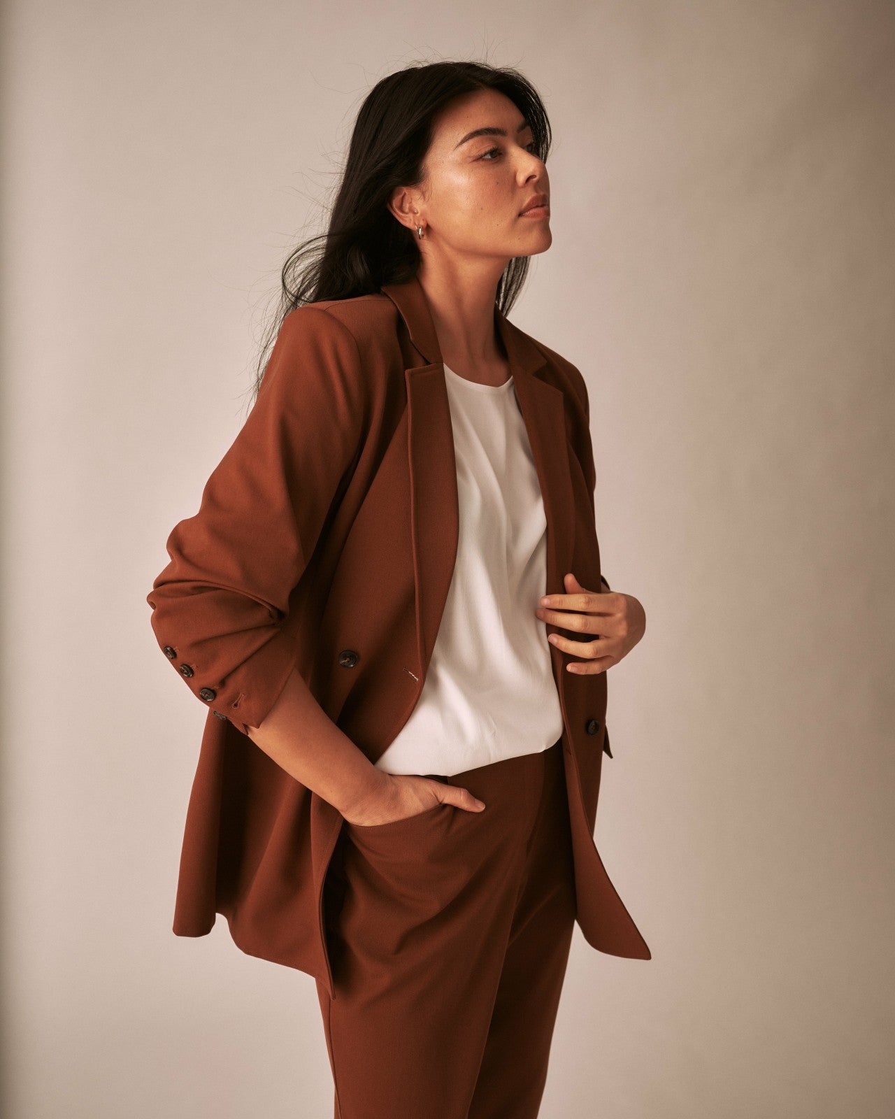 Universal Standard All Day Warren Double Breasted Blazer - Pony