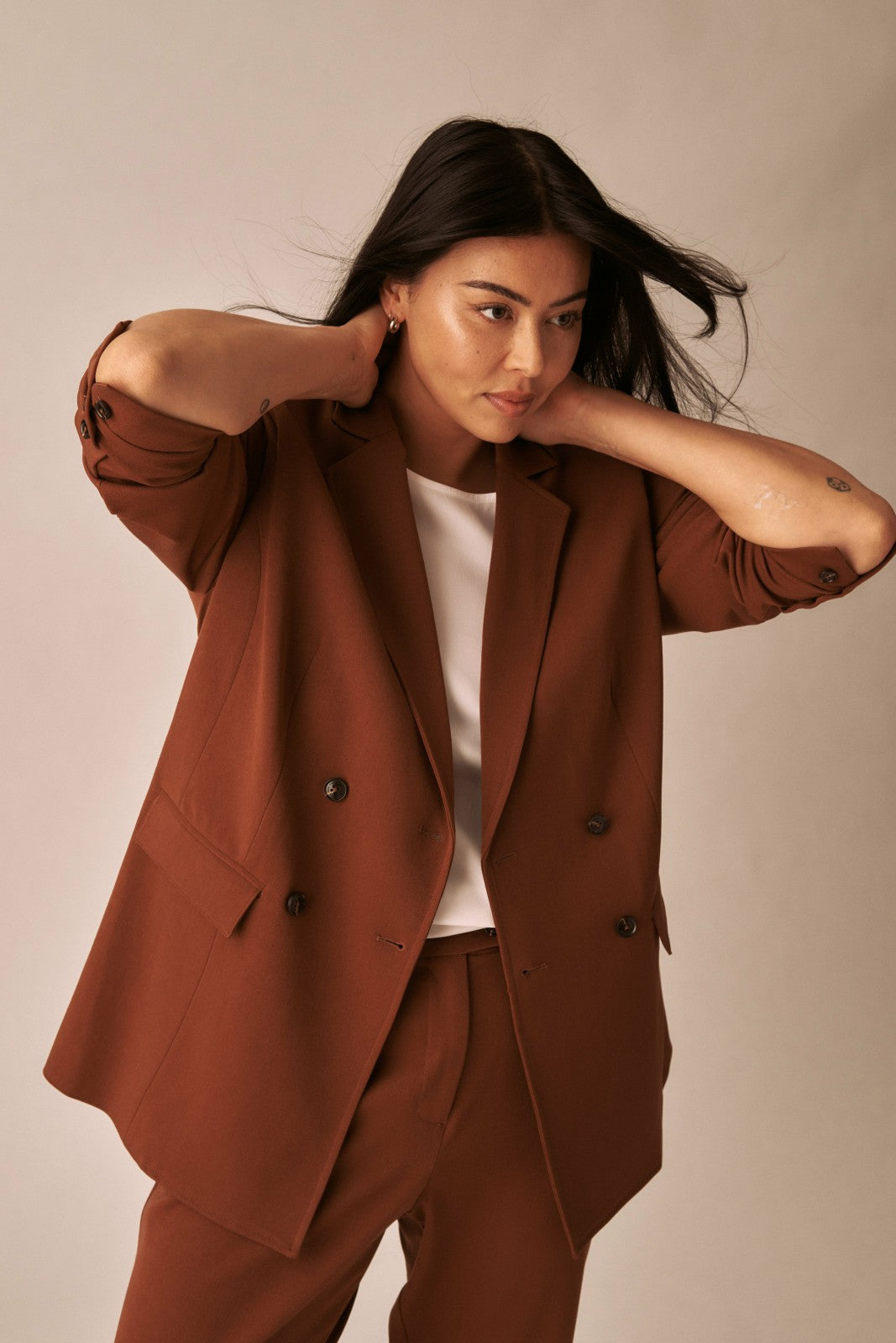 Universal Standard All Day Warren Double Breasted Blazer - Pony