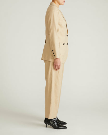 Universal Standard Coastal Linen Blend Blazer - Danish Coffee