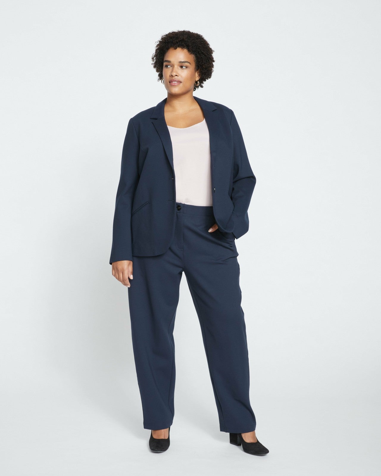 Universal Standard Beas Ponte Blazer - Navy