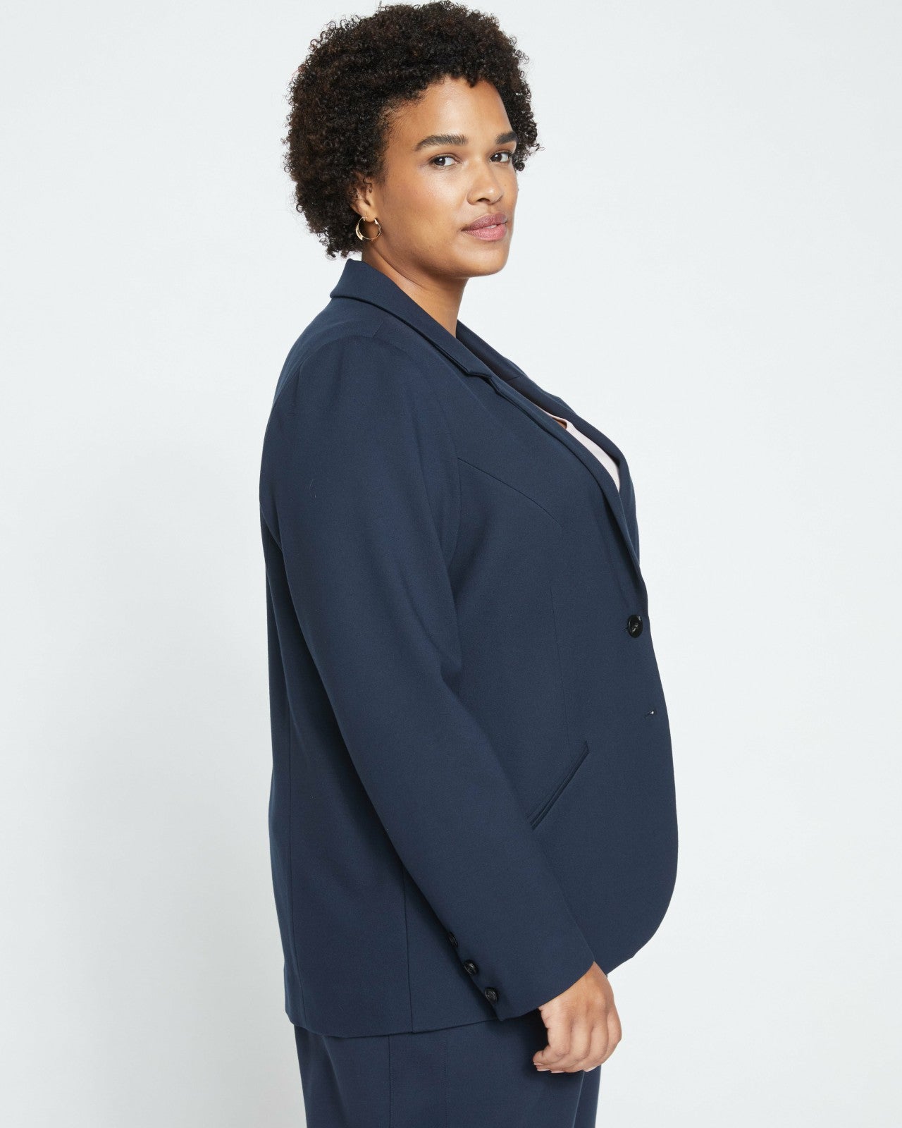 Universal Standard Beas Ponte Blazer - Navy