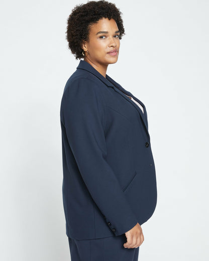 Universal Standard Beas Ponte Blazer - Navy