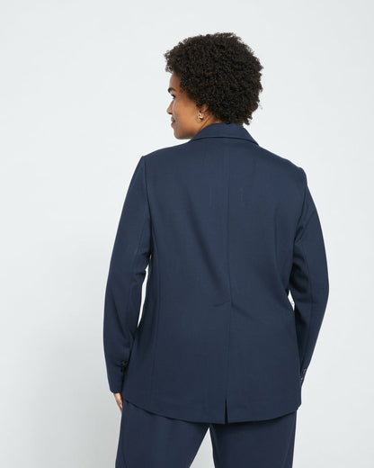 Universal Standard Beas Ponte Blazer - Navy