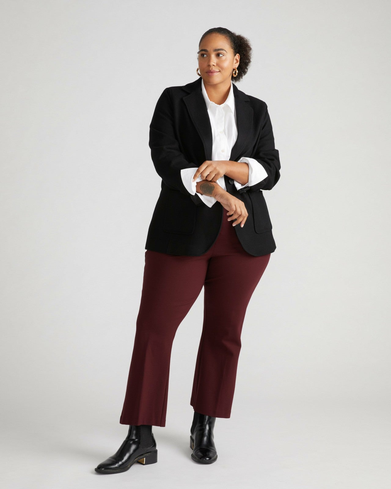 Universal Standard Kidjo Tailored Wool Jacket - Black