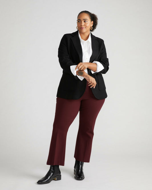 Universal Standard Kidjo Tailored Wool Jacket - Black