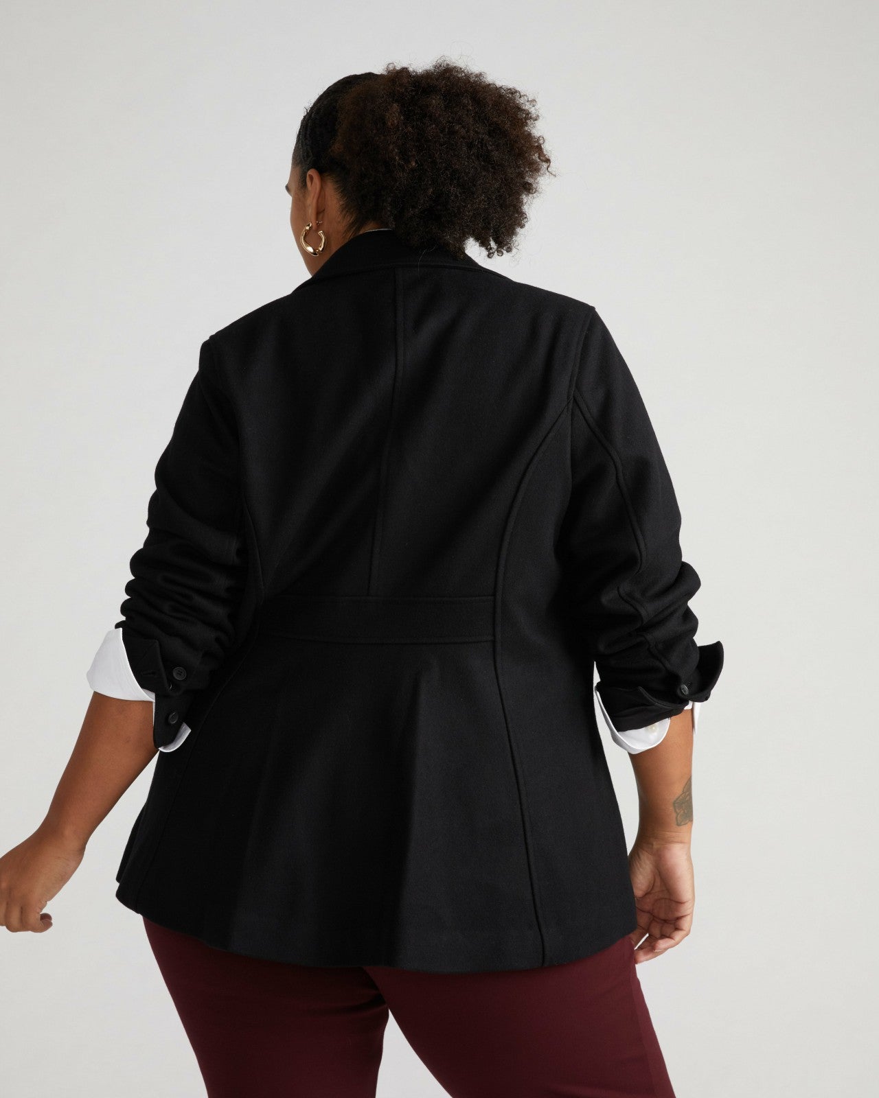 Universal Standard Kidjo Tailored Wool Jacket - Black